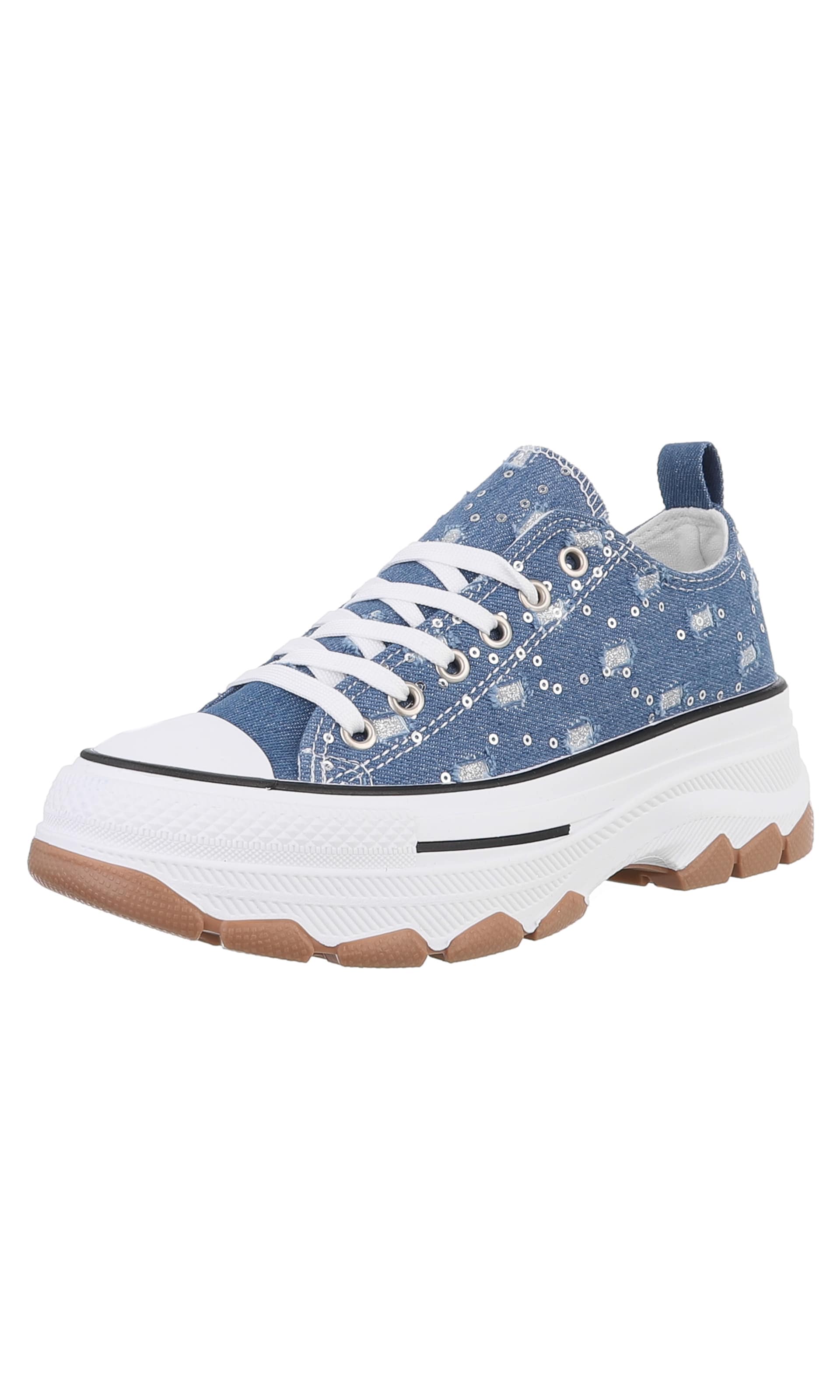 Ital-Design Sneaker in blau / weiß, Produktansicht