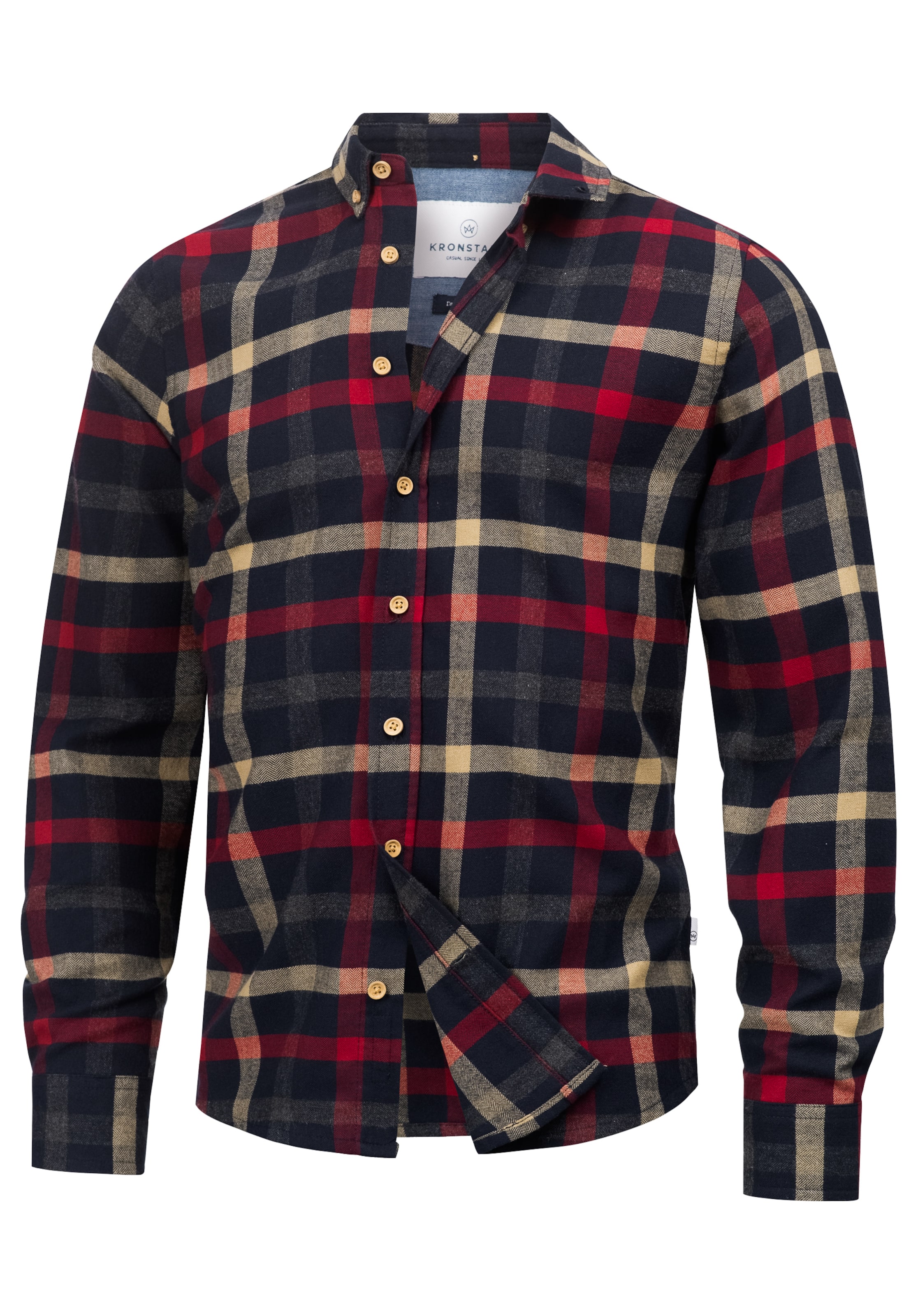Kronstadt Button Up Shirt 'Dean' in Red: front