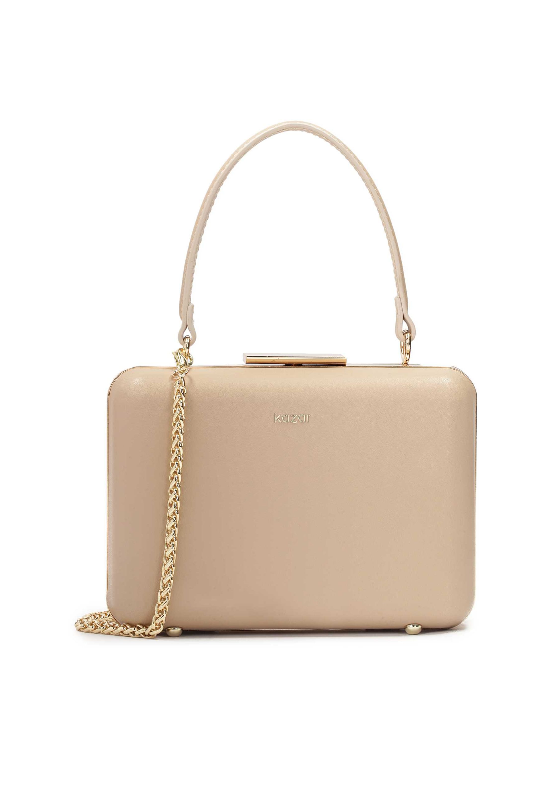 Pochette Kazar en beige : devant