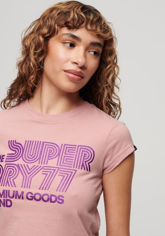 Superdry Тениска в розово