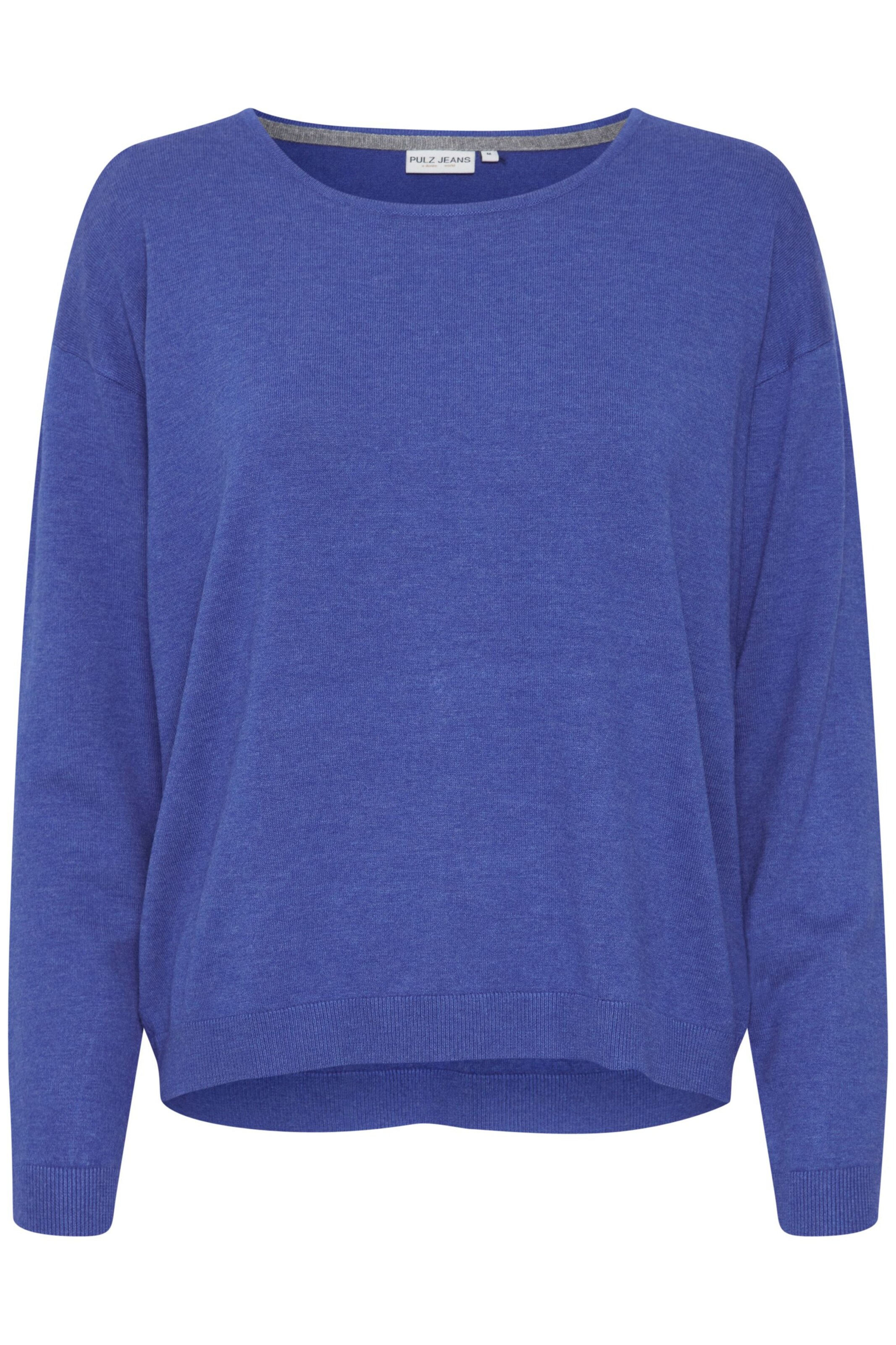PULZ Jeans Pullover in Blau: Vorderseite