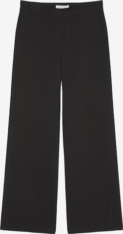 Marc O'Polo Wide leg Trousers in Black: front