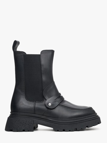 Estro Chelsea boots '1210-03' in Zwart: voorkant