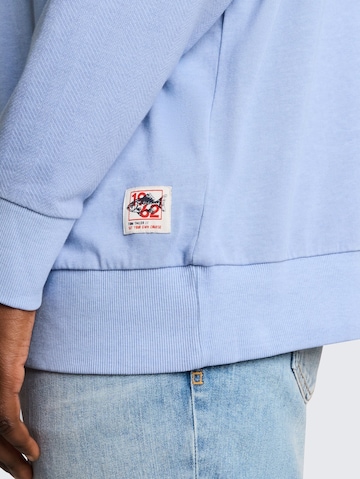 TOM TAILOR Men + Sweatshirt in Blauw
