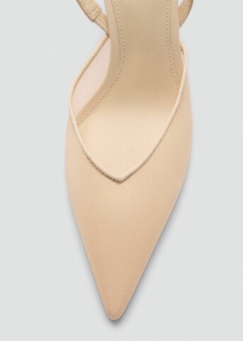 MANGO Slingpumps 'Rubio' i beige