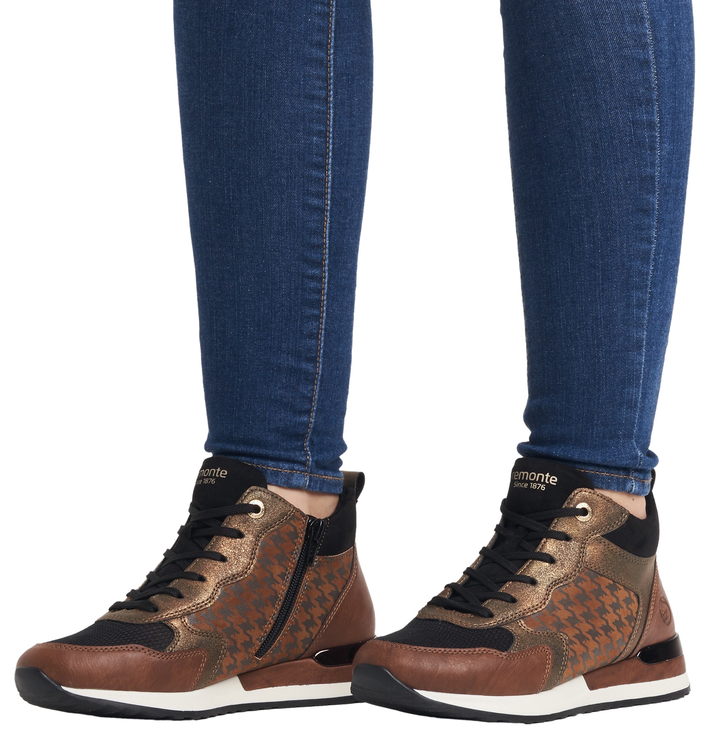 Sneaker alta di REMONTE in marrone