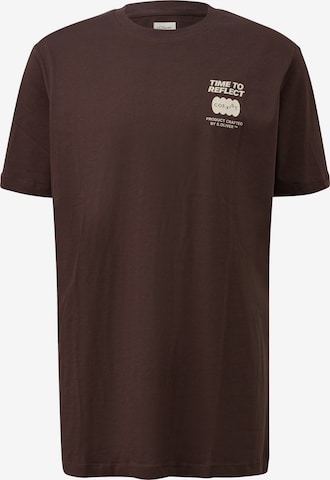 T-Shirt s.Oliver Men Big Sizes en marron : devant