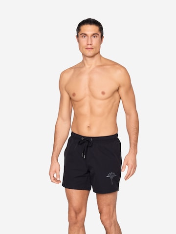 JOOP!Kupaće hlače 'Mediterran' - crna boja: prednji dio