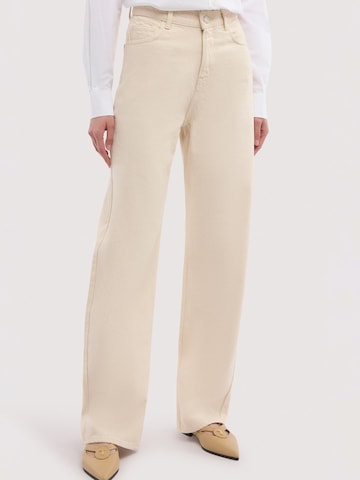 Wide Leg Jean Trussardi en beige