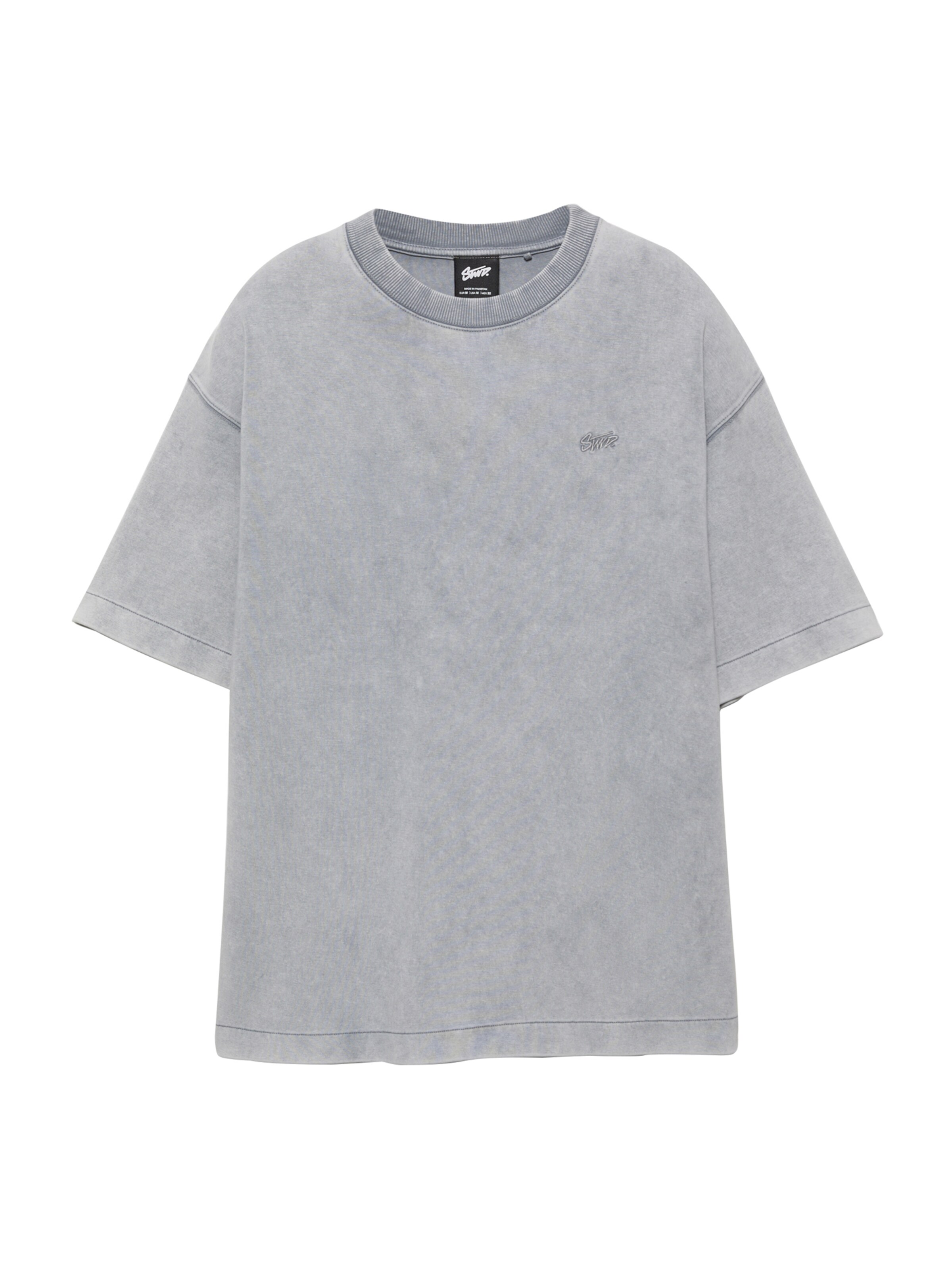 Pull&Bear Shirt 'STWD' in Grey, Item view