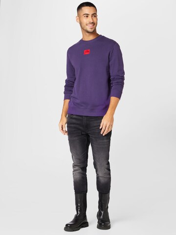 HUGO Sweatshirt 'Diragol' in Lila