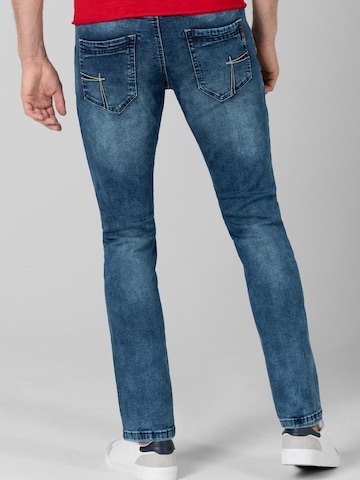 TIMEZONE Regular Jeans 'Slim EduardoTZ' in Blue