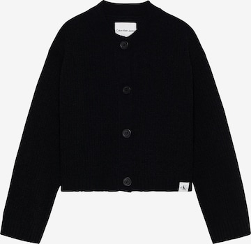 Calvin Klein Jeans Knit Cardigan in Black: front