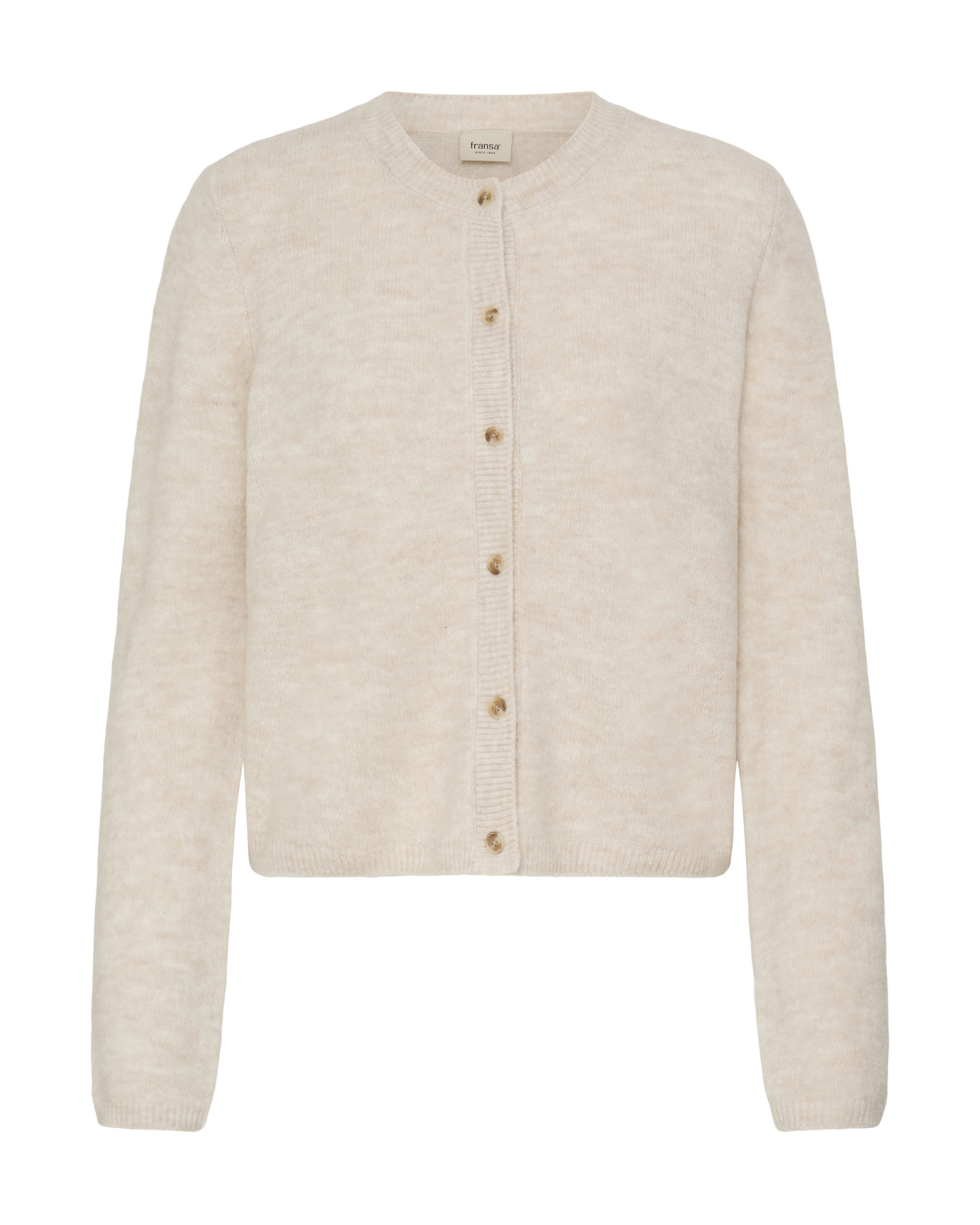 Fransa Knit cardigan 'ELLIS CAR 2' in Beige: front