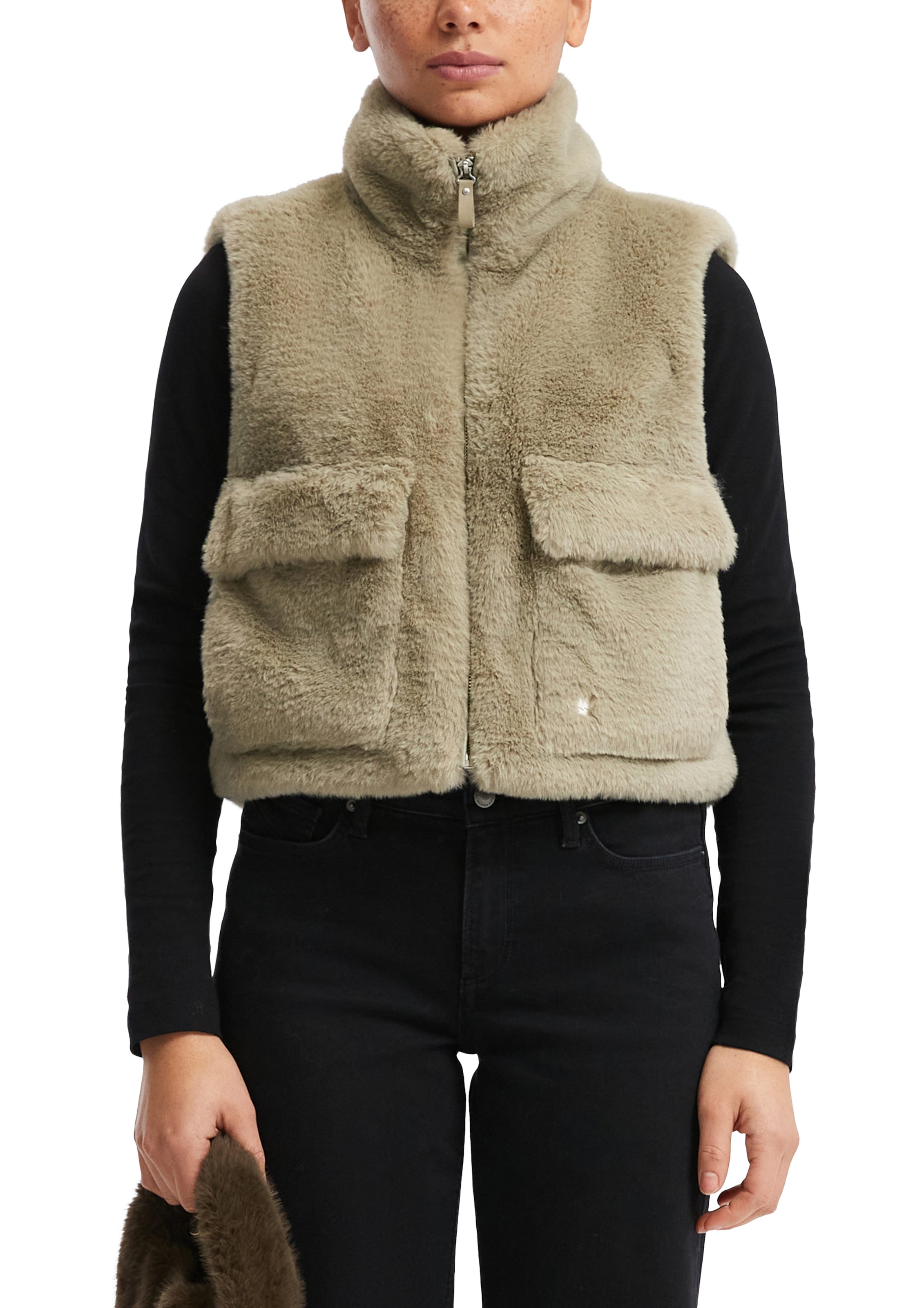 Gilet QS en beige