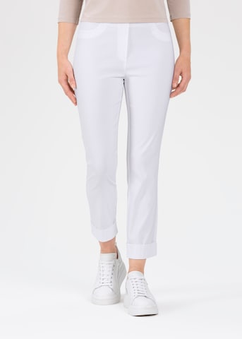 STEHMANN Slim fit Pajama Pants 'Igor' in White: front