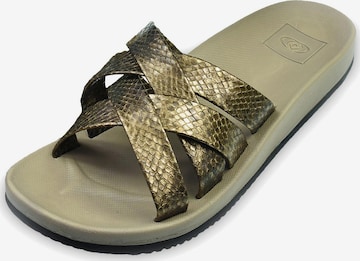 Brasileras - Zapatos abiertos 'Bucla' en oro: frente