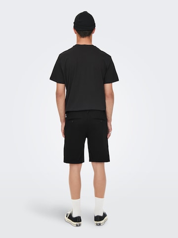 Only & Sons - regular Pantalón chino 'Mark' en negro