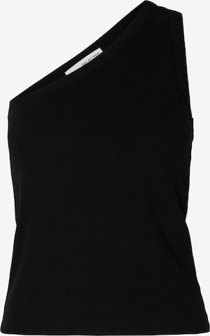 SELECTED Top 'SLFAnna' in Zwart: voorkant