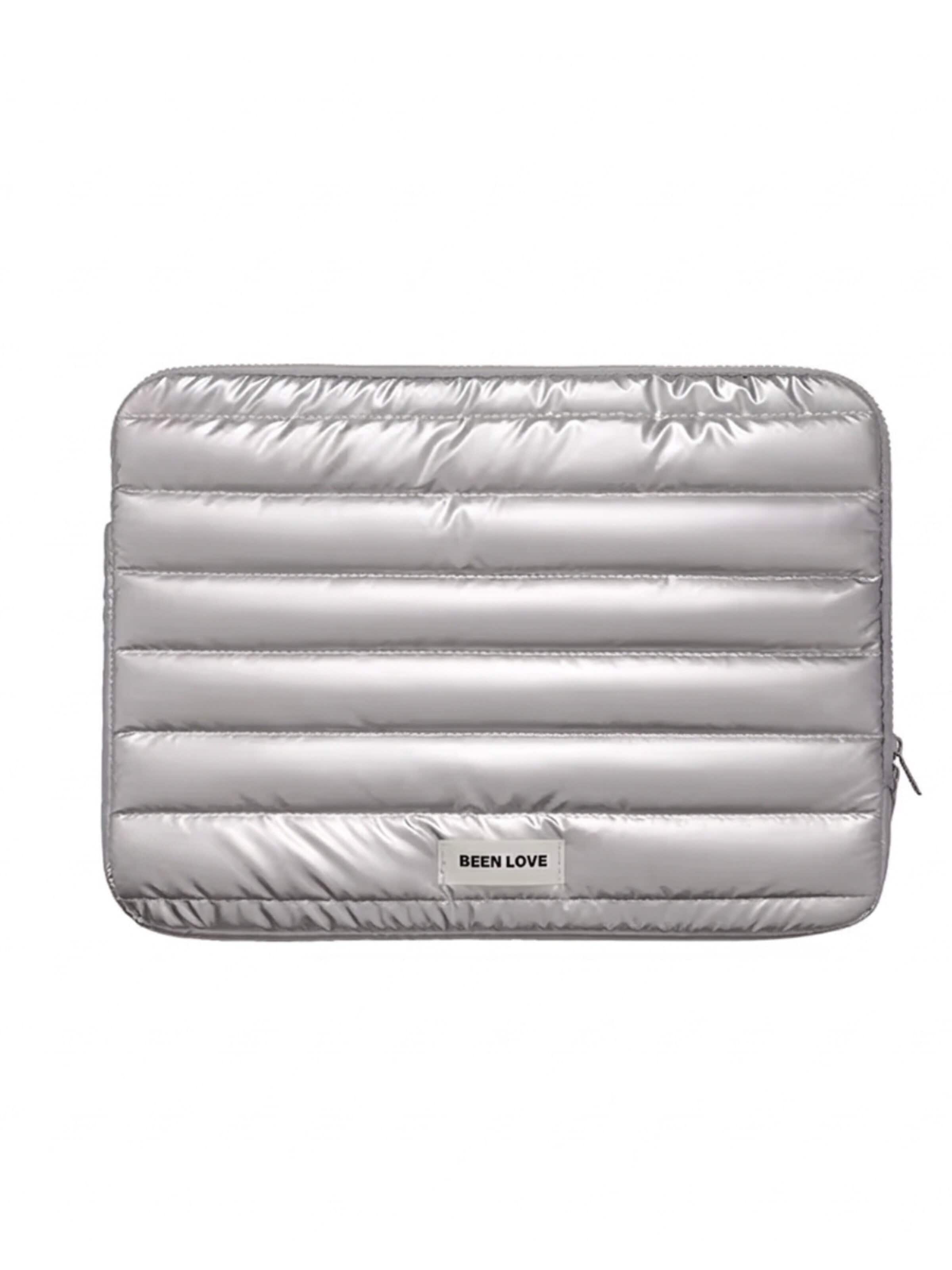 MEVYRA Laptoptasche 'Laptop‑Schutzhülle Metallic - 14 Zoll - 36 × 2,5 × 26cm'‌‌ in Silber: Vorderseite