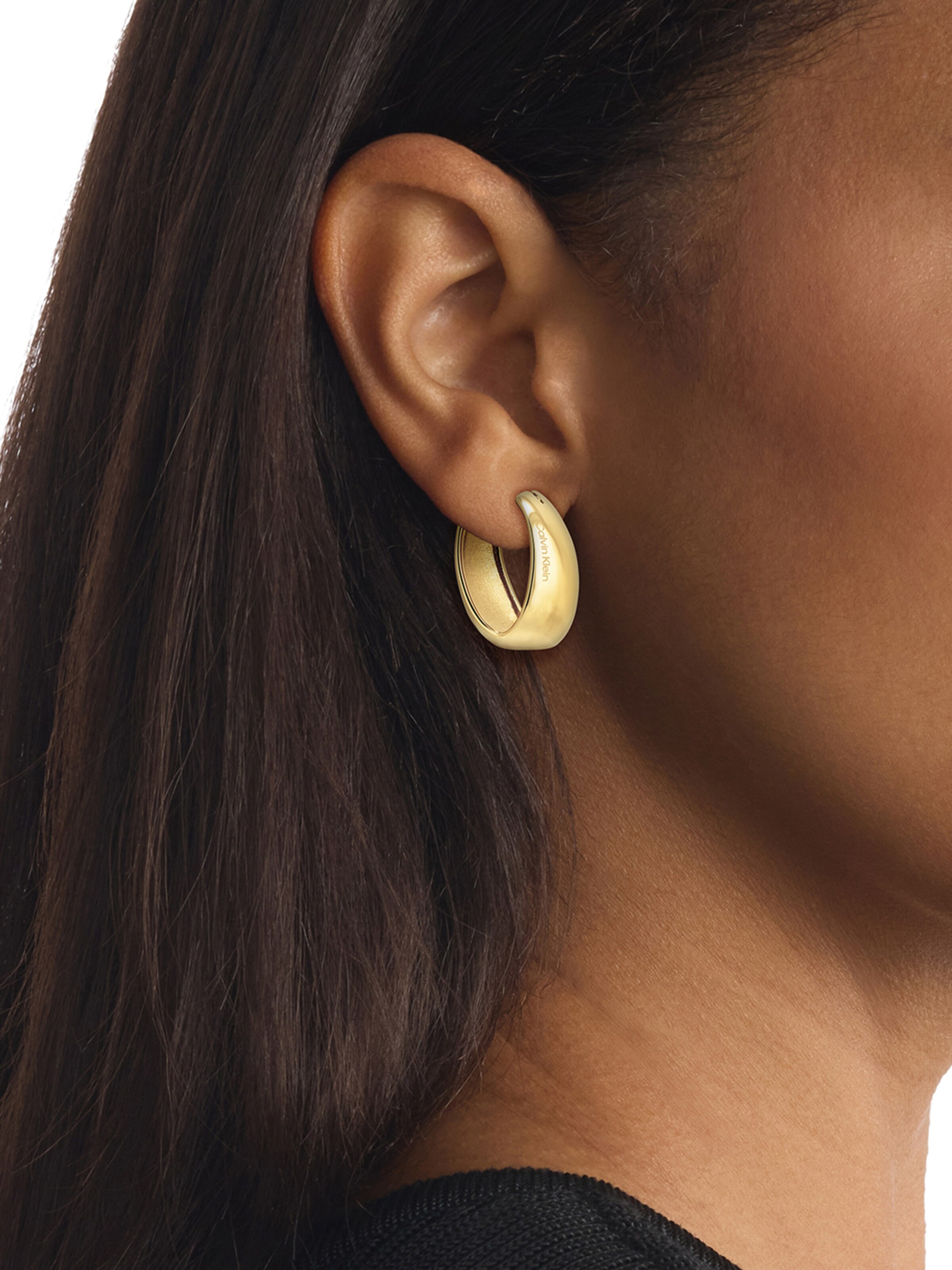 Calvin Klein Fülbevalók 'Modern Purity' - arany: elől