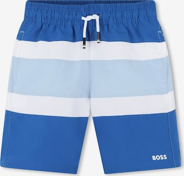 BOSS Kidswear Board Shorts in Blue: front