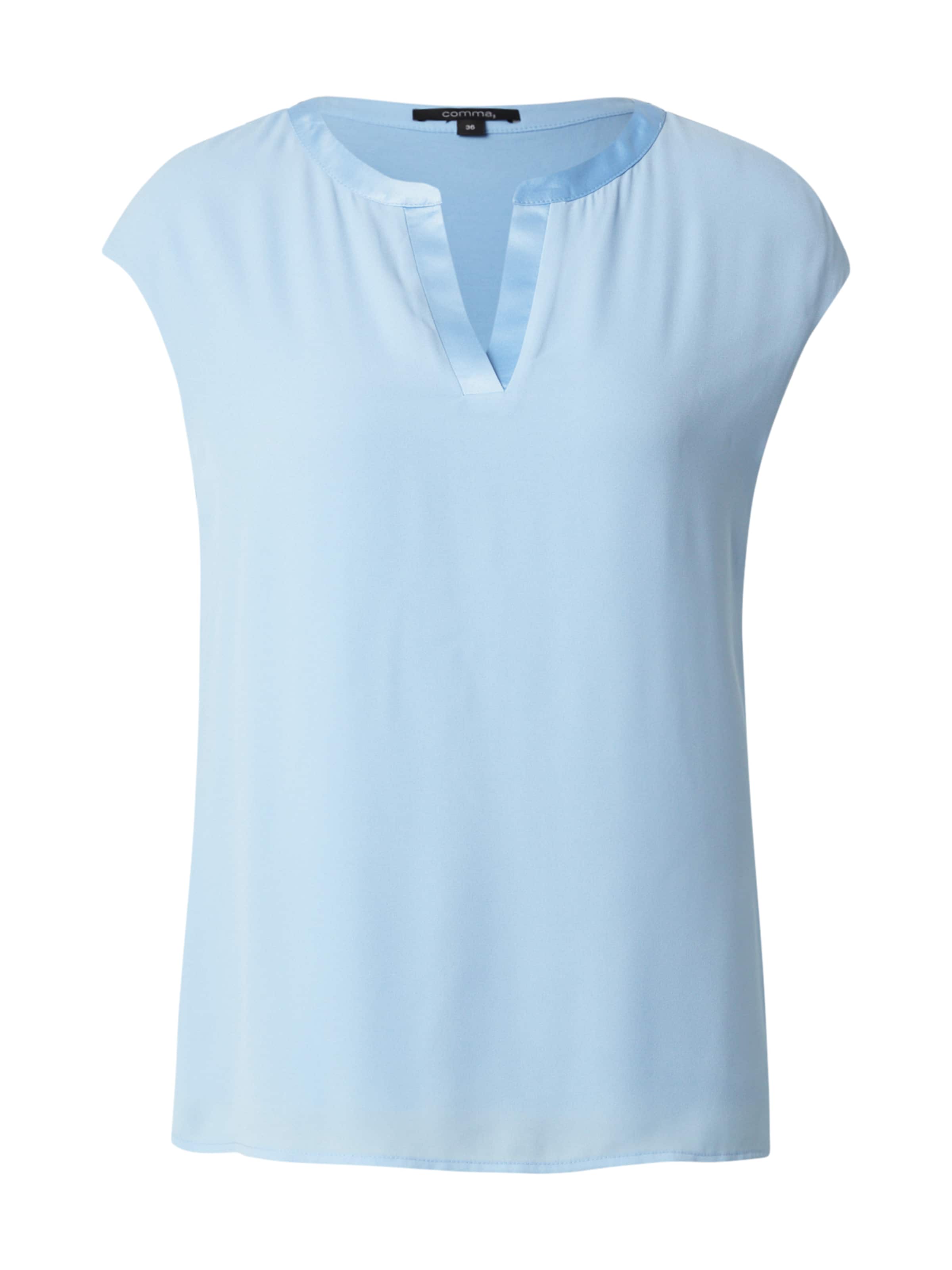 COMMA Bluse in Blau: Vorderseite