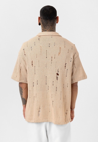 Dandalo Comfort fit Button Up Shirt 'Raymond' in Beige
