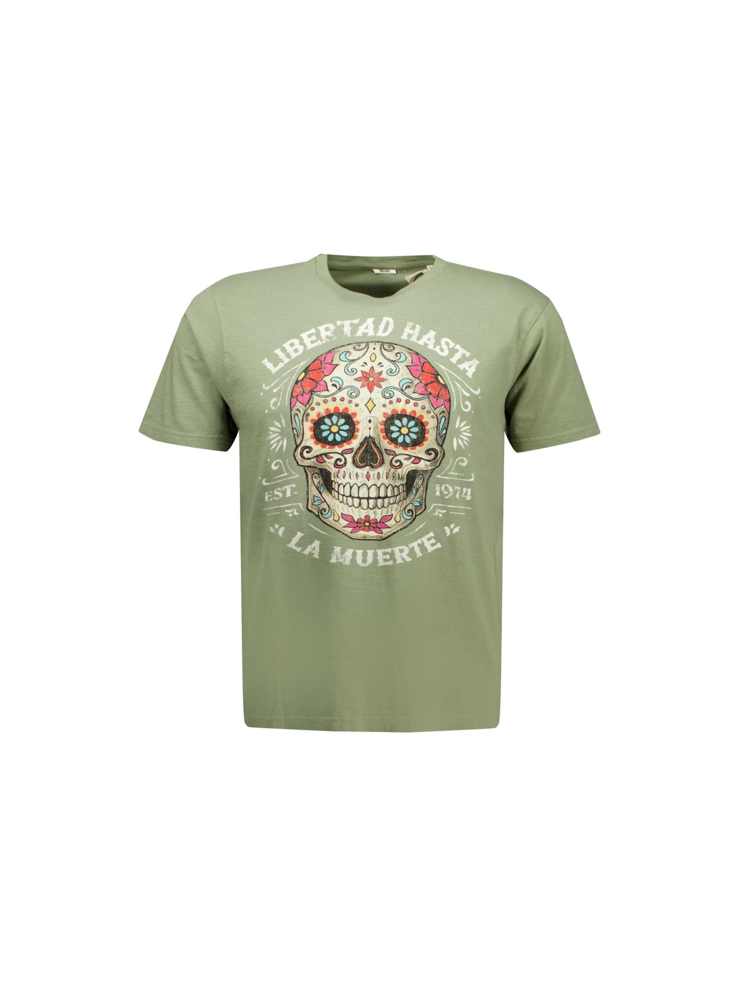 T-Shirt 'Craneo' Deeluxe en vert : devant