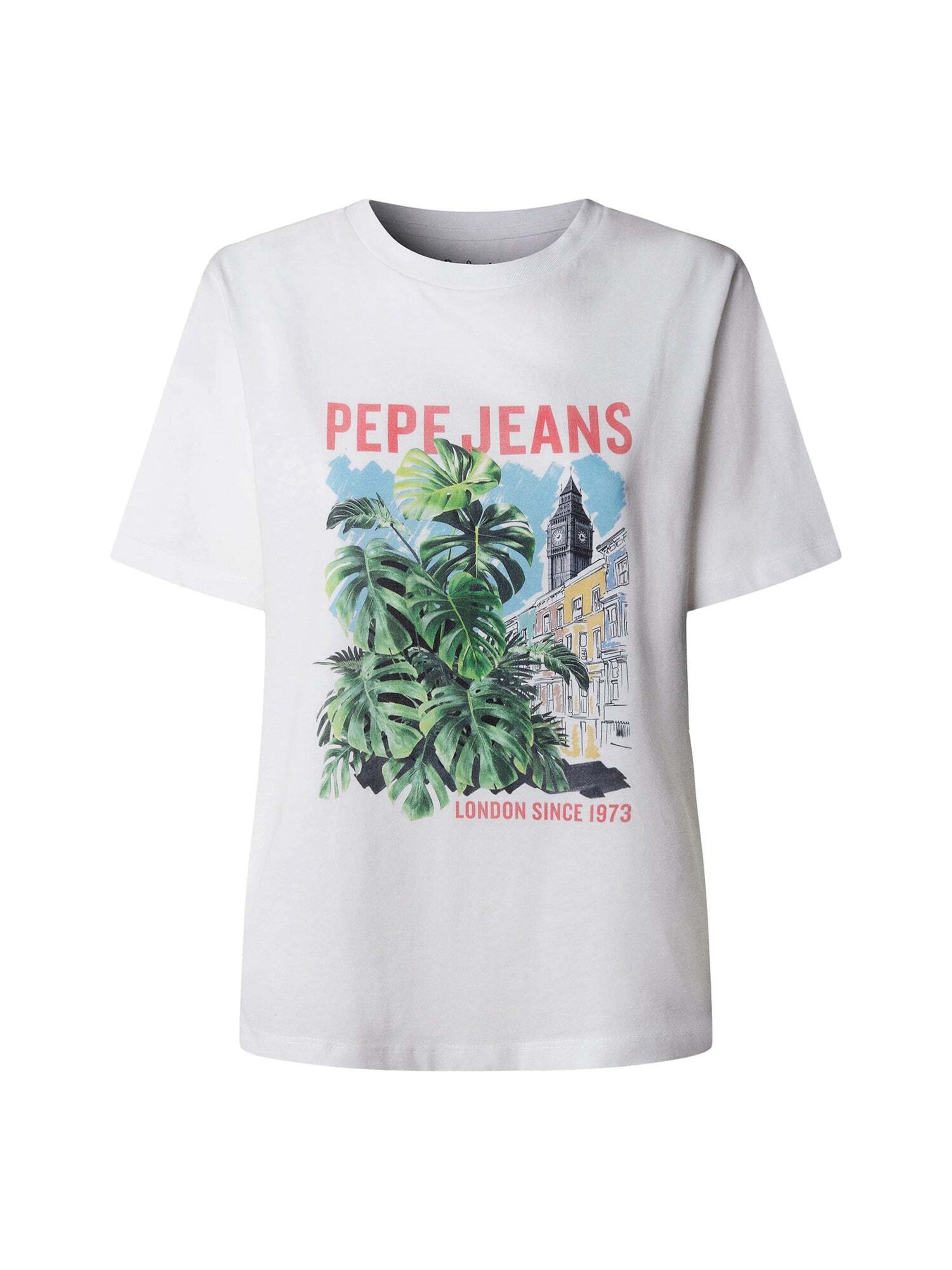 Pepe Jeans Shirt 'Martha' in Wit: voorkant