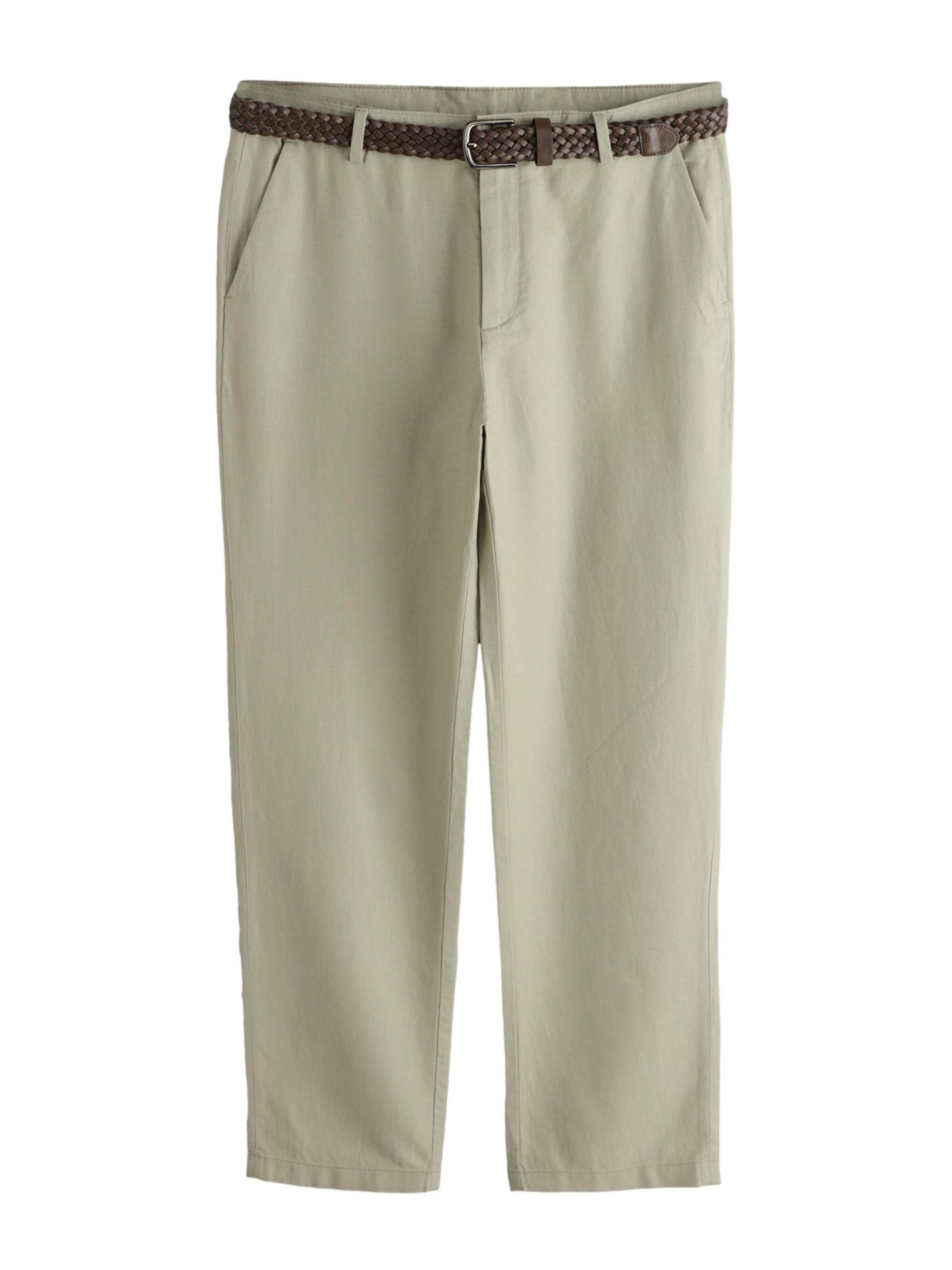Next Chino trousers in Green: front