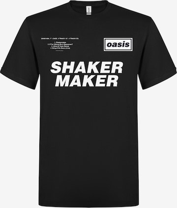 T-Shirt 'Oasis Shakermaker Tracklisting T-Shirt' Oasis en noir : devant