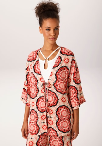 Aniston CASUAL Kimono in Red: front