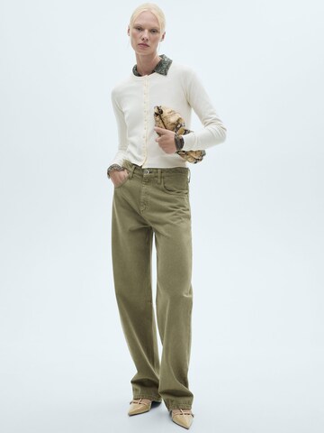 MANGO Knit cardigan 'PESTO' in Beige