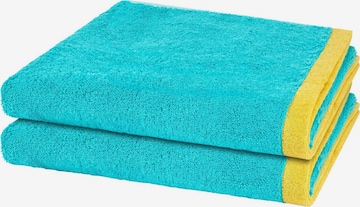 Cawö Handtuch 'Lifestyle Splash' in Blau: Vorderseite