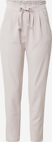 JDY Pleat-Front Pants 'Catia' in Grey: front