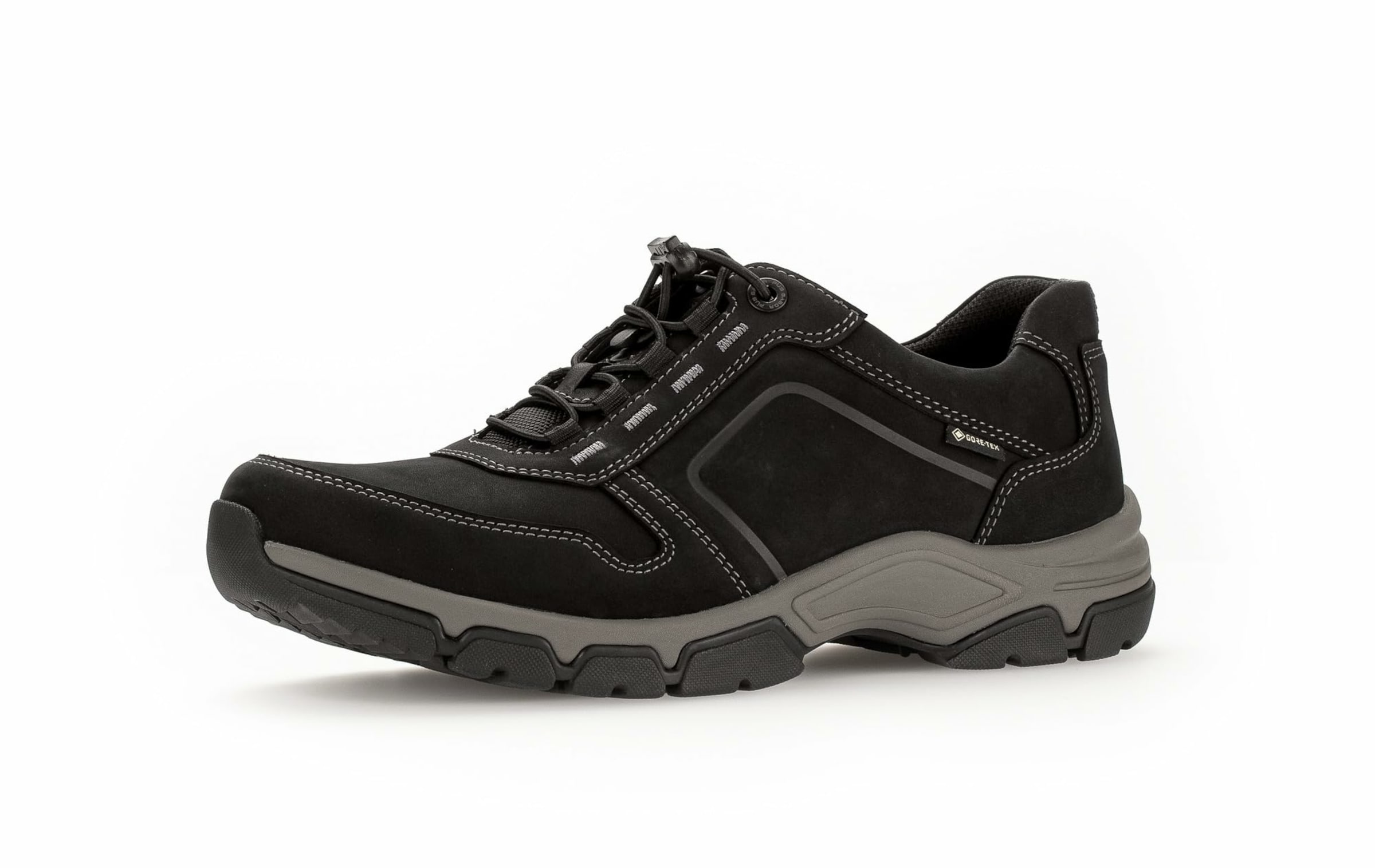 GABOR Athletic lace-up shoe in Black: front