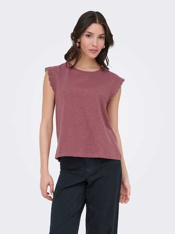 JDY Тениска 'JDYSalva' в розово: отпред