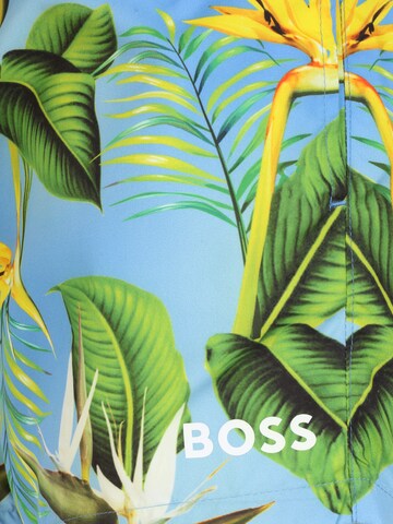 BOSS Black - Calções de banho 'Piranha' em azul