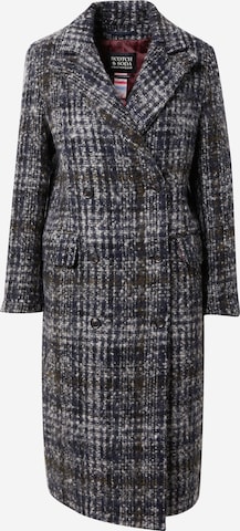 SCOTCH & SODA Between-seasons coat in Blue: front