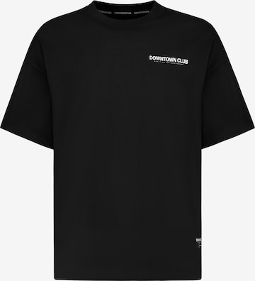 Sublevel T-Shirt 'Club' in Schwarz: Vorderseite