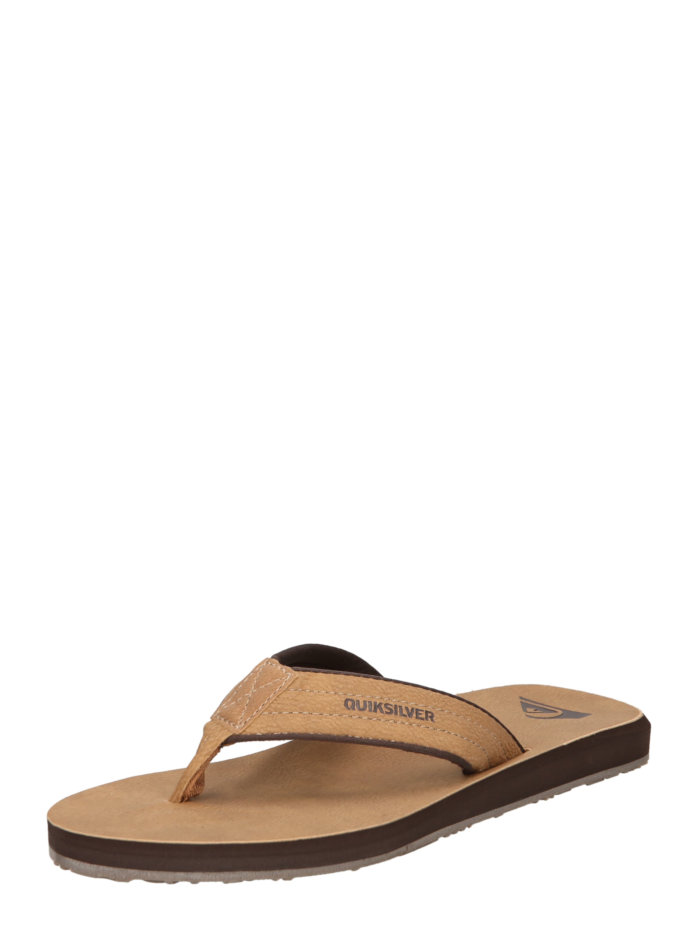 QUIKSILVER Σαγιονάρες διχαλωτές 'Carver' σε μπεζ: μπροστά