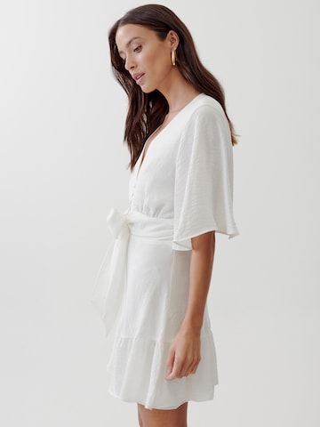 Tussah - Vestido 'MARTHA' en blanco: atrás