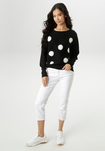 Aniston SELECTED Pullover in Schwarz