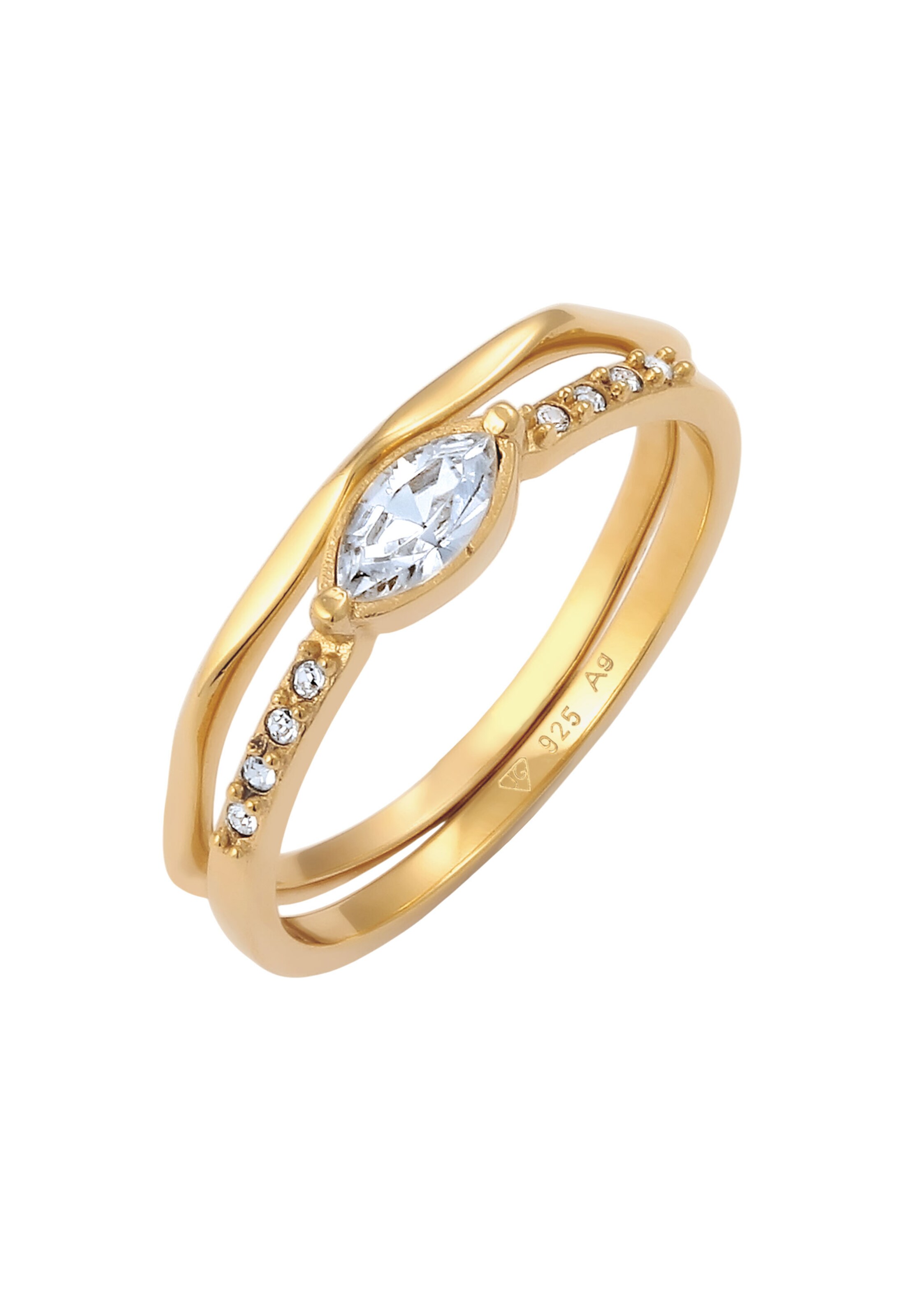 Bague ELLI en or : devant