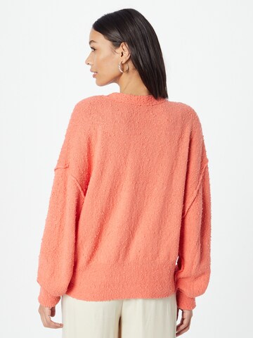 Free People Knit cardigan 'FOUND MY FRIEND' in Red