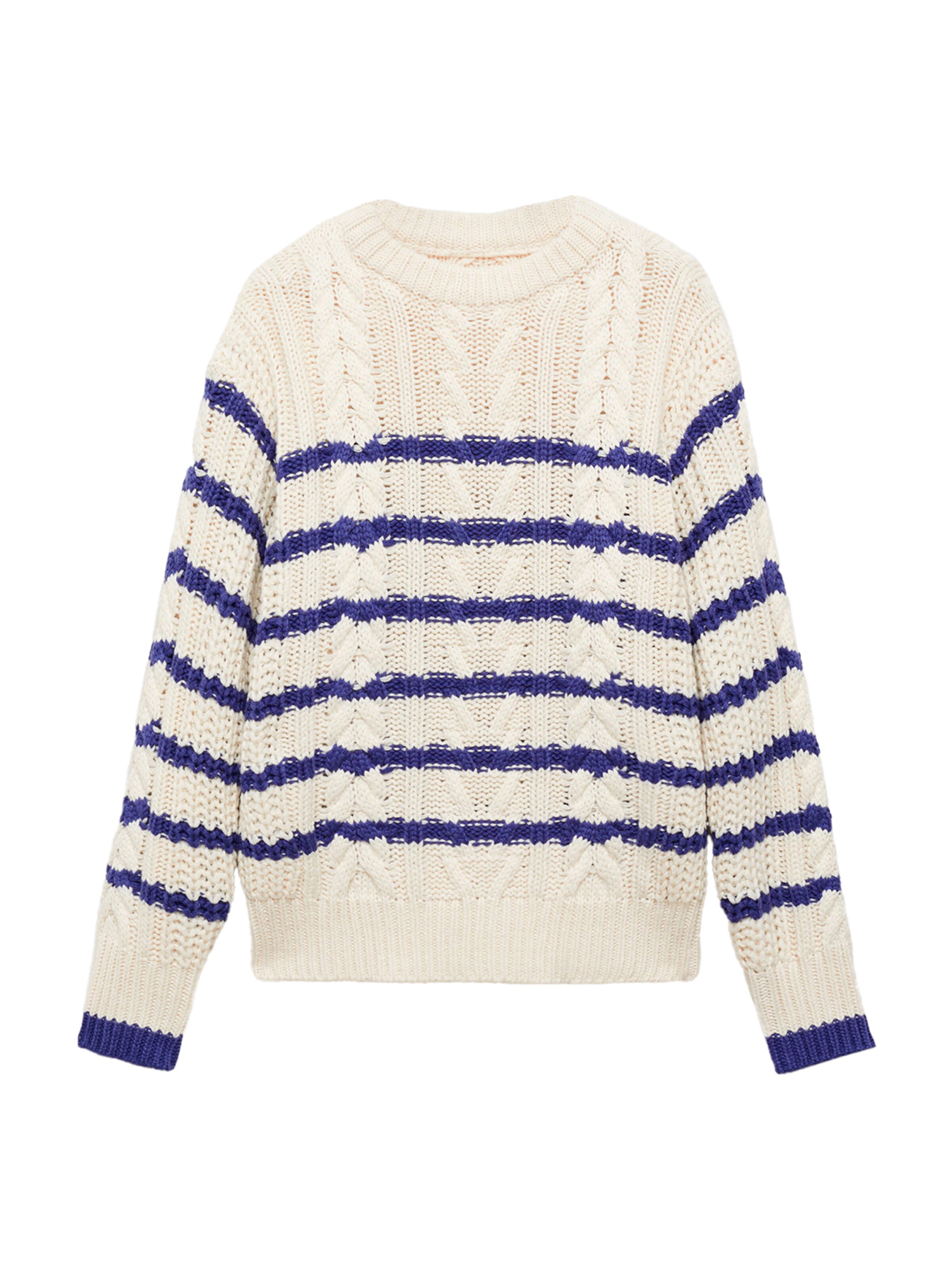 MANGO Pulóver 'MOBYDICK' - bézs: elől