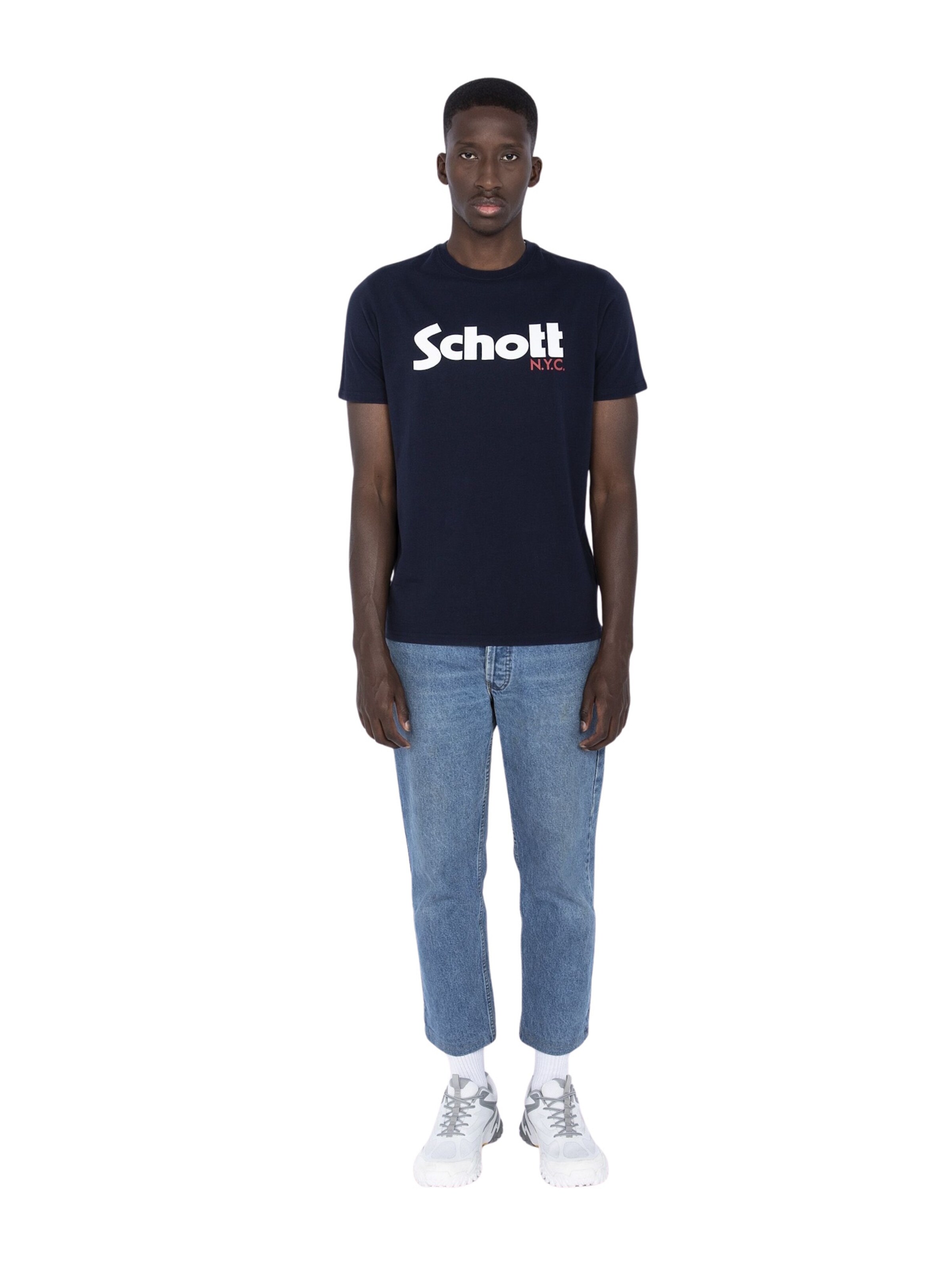 Schott NYC Bluser & t-shirts i blå: forside