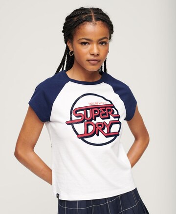 T-shirt 'Roller' Superdry en blanc : devant