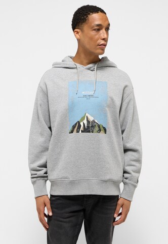 MUSTANG Sweatshirt in Grau: Vorderseite